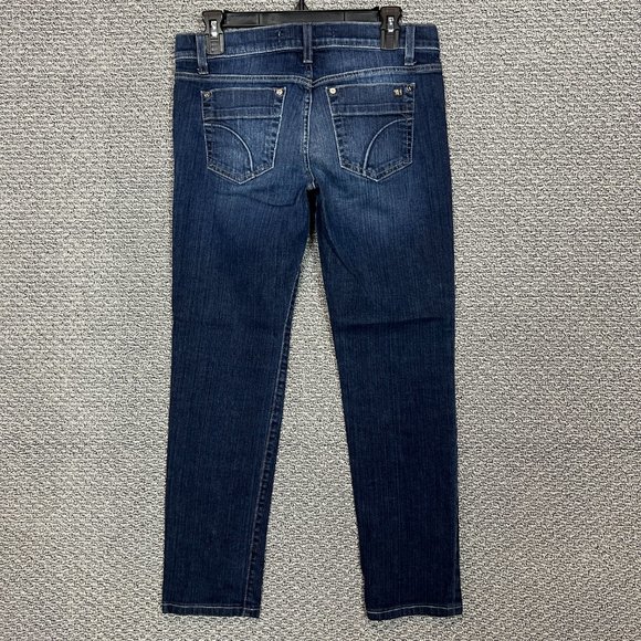 Joe's Jeans Cigarette Fit Women's Size 28 Blue Low Rise Tapered Leg 29 in Inseam - Picture 9 of 16